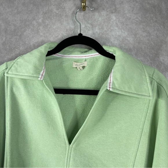 Pilcro x Anthropologie Johnny Collar Pullover In Green Women's Size M - Picture 7 of 8